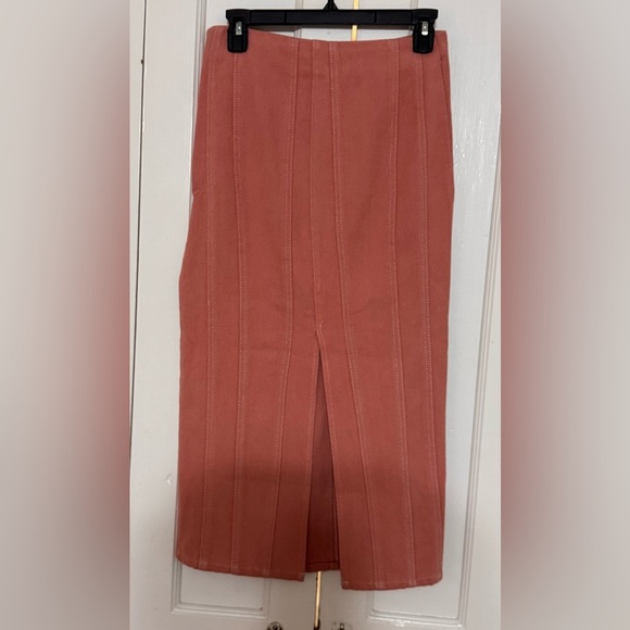 Free People Marley Denim 2 Piece Set in Rose Smoke - Picture 6 of 11